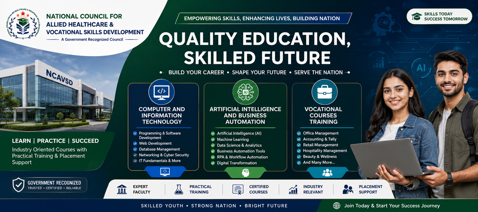 National Council for Allied Healthcare & Vocational Skills Development (NCAVSD)
